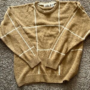 Vintage StJohn’s Bay Large men’s long sleeve camel color -crew neck